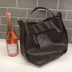 Celine Dion Brown Leather Hobo